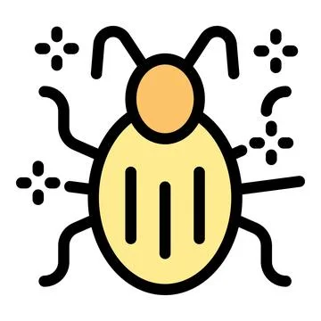 Software bug infecting system with malicious code Stock Illustration