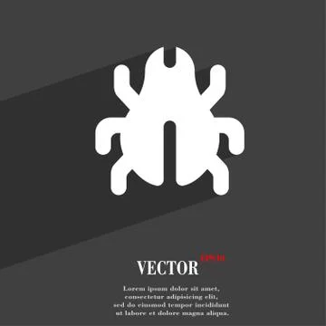 Software Bug, Virus, Disinfection, beetle  icon symbol Flat modern web design Stock-Illustration