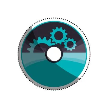 Software cd computer Stock Illustration