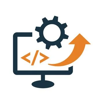 Software, code, coding, html icon. Simple editable vector graphics. Stock Illustration