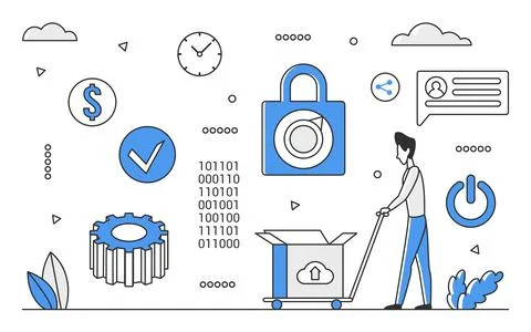 Software code testing Stock Illustration