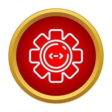 Software coding development gear for optimization icon Stock-Illustration