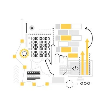 Software coding technology Stock Illustration