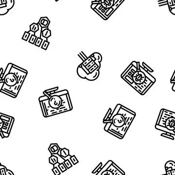 Software compute, engineer vector seamless pattern Stock-Illustration