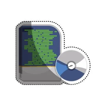 Software computer box Stock Illustration
