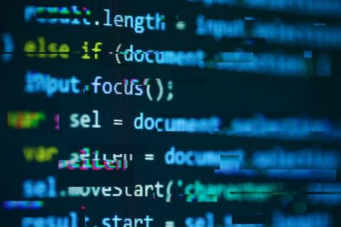 Software computer programming code 스톡 사진