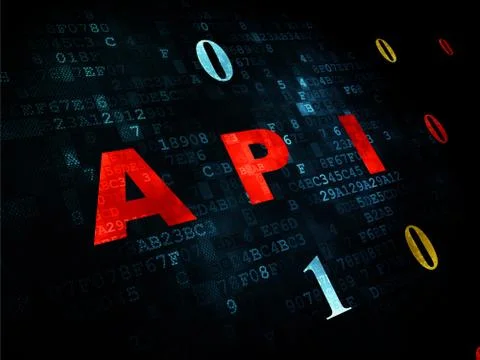 Software concept: Api on Digital background Stock-Illustration