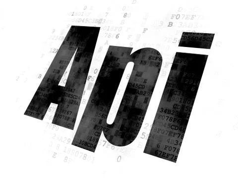 Software concept: Api on Digital background イラスト素材