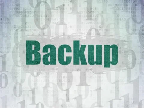Software concept: Backup on Digital Paper background Stock-Illustration