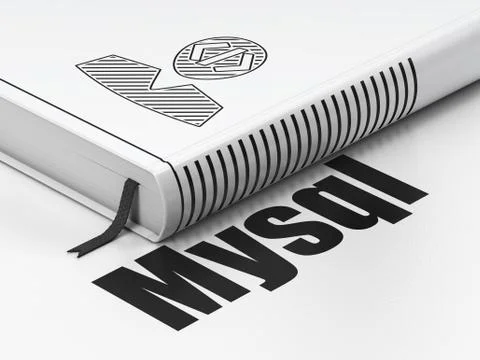 Software concept: book Programmer, MySQL on white background Stock Illustration