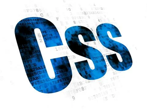 Software concept: Css on Digital background イラスト素材
