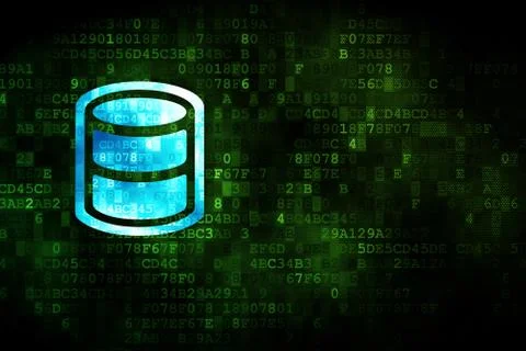Software concept: Database on digital background Stock-Illustration