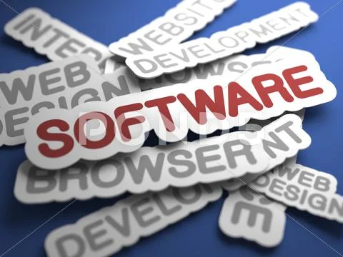 Software Concept. Stock Illustration