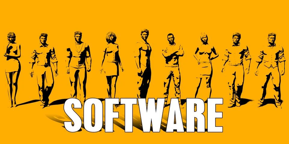 Software Concept Illustrazione stock