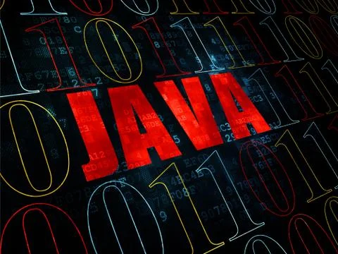 Software concept: Java on Digital background Stock-Illustration