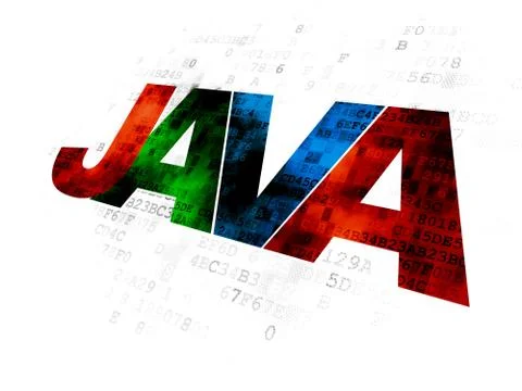 Software concept: Java on Digital background Stock-Illustration