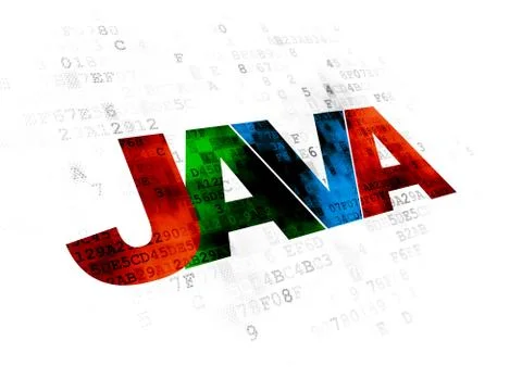 Software concept: Java on Digital background Stock-Illustration
