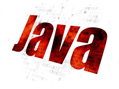 Software concept: Java on Digital background Stock-Illustration
