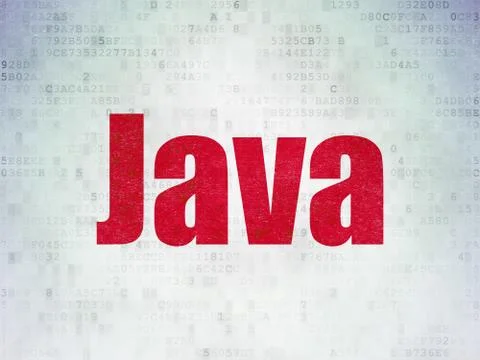 Software concept: Java on Digital Data Paper background Stock-Illustration