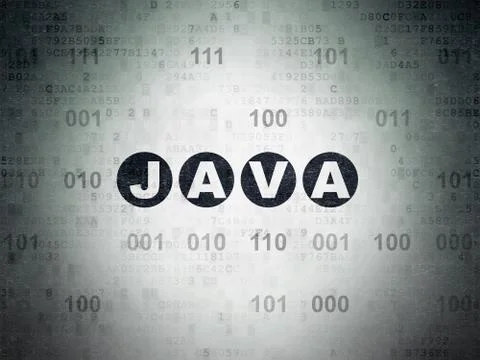 Software concept: Java on Digital Data Paper background Stock-Illustration