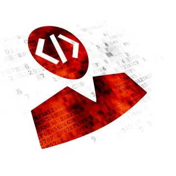 Software concept: Programmer on Digital background Illustrazione stock