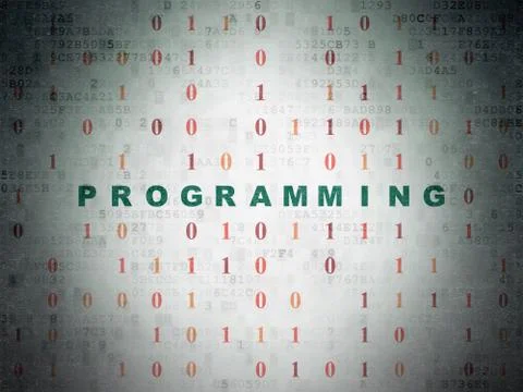 Software concept: Programming on Digital Paper background 스톡 일러스트