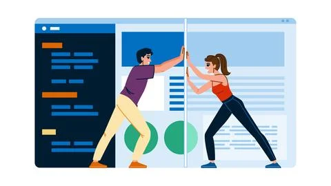 Software contrast ratio website vector Stock Illustration