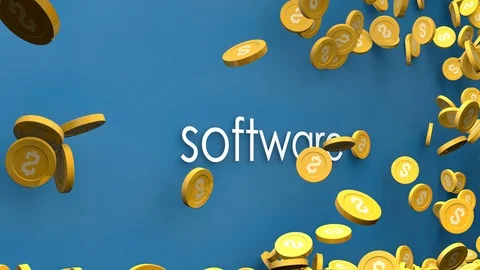 Software cost increasing animation. Stock Footage 106875136