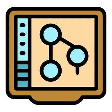 Software creating digital network connections on tablet screen Illustrazione stock