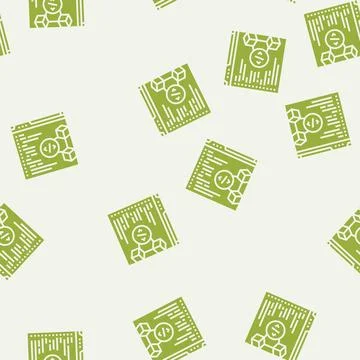 Software cryptocurrency mining glyph seamless pattern Illustrazione stock