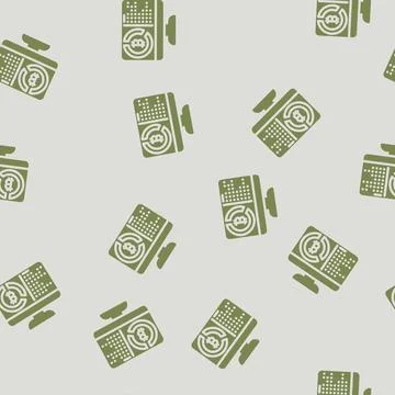 Software cryptocurrency mining glyph vector seamless pattern Illustrazione stock