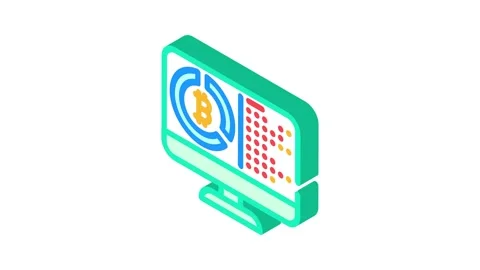 Software cryptocurrency mining isometric icon animation Stock Footage 327282432