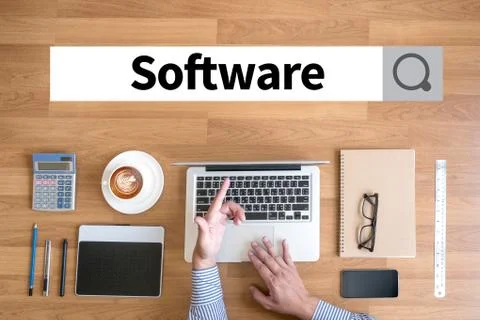 Software Data Digital Programs System Technology computer 库存照片