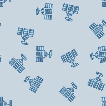 Software defined network data center line vector seamless pattern Stock Illustration