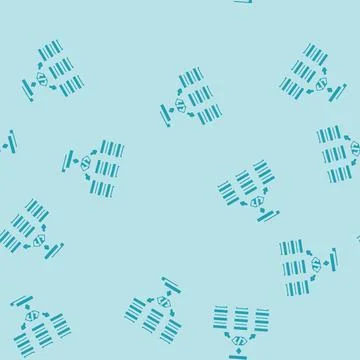 Software defined network data center glyph vector seamless pattern Stock Illustration