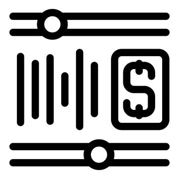 Software defining payment processing system with barcode Stock Illustration