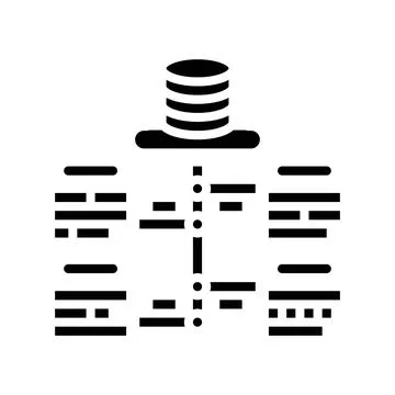 Software deployment glyph icon vector illustration Stock-Illustration