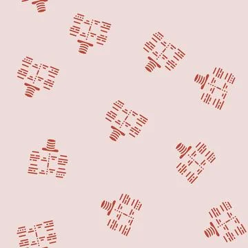 Software deployment glyph seamless pattern Stock Illustration