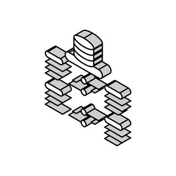 Software deployment isometric icon vector illustration Stock-Illustration