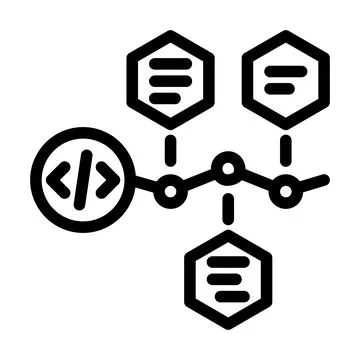 Software deployment line icon vector illustration 스톡 일러스트