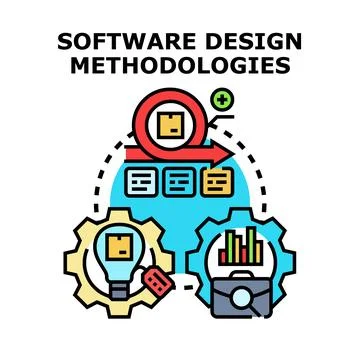 Software design methodologies for agile development process Stock Illustration