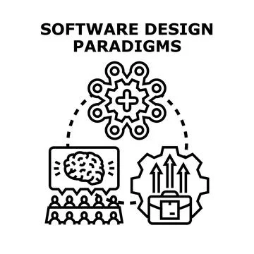 Software design paradigms for system development concepts Stock Illustration
