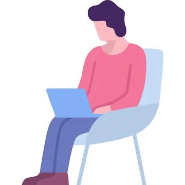 Software develop service icon man with laptop Illustrazione stock