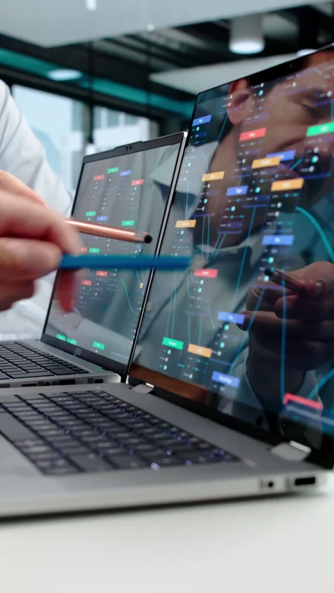 Software Developer And Designer Collaborate Stock Footage 346933247