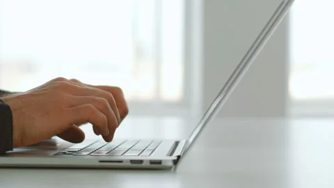 Software developer app designer man hands laptop Stock Footage 105005132