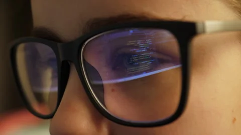 Software Developer, Artificial Intelligence and Programming. Coding Encrypt.. Stock Footage 337792177