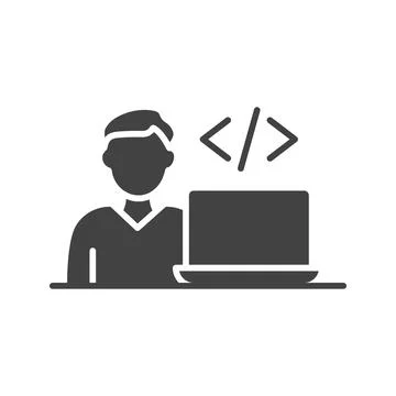 Software Developer icon vector image. Stock Illustration