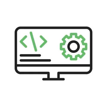 Software Developer icon vector image. イラスト素材