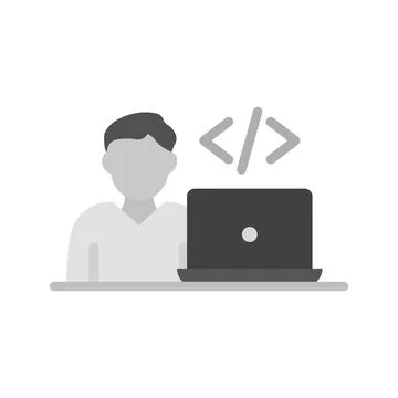 Software Developer icon vector image. 스톡 일러스트