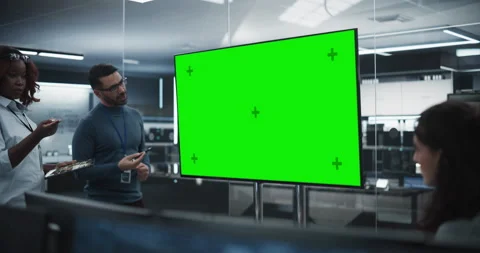 Software Developer Meeting with Green Screen Stock Footage 234605244